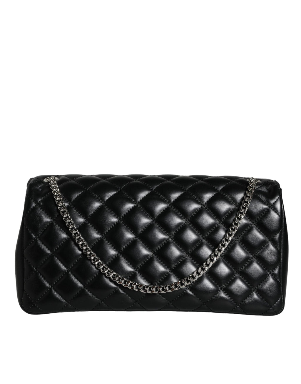 Versace Black Quilted Lambskin Leather Crossbody Shoulder Bag Versace