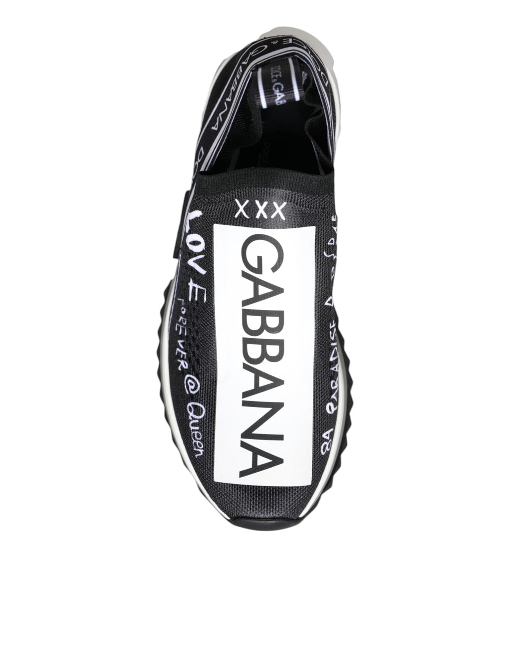 Dolce & Gabbana Black White Sorrento Low Top Sneakers Shoes Dolce & Gabbana
