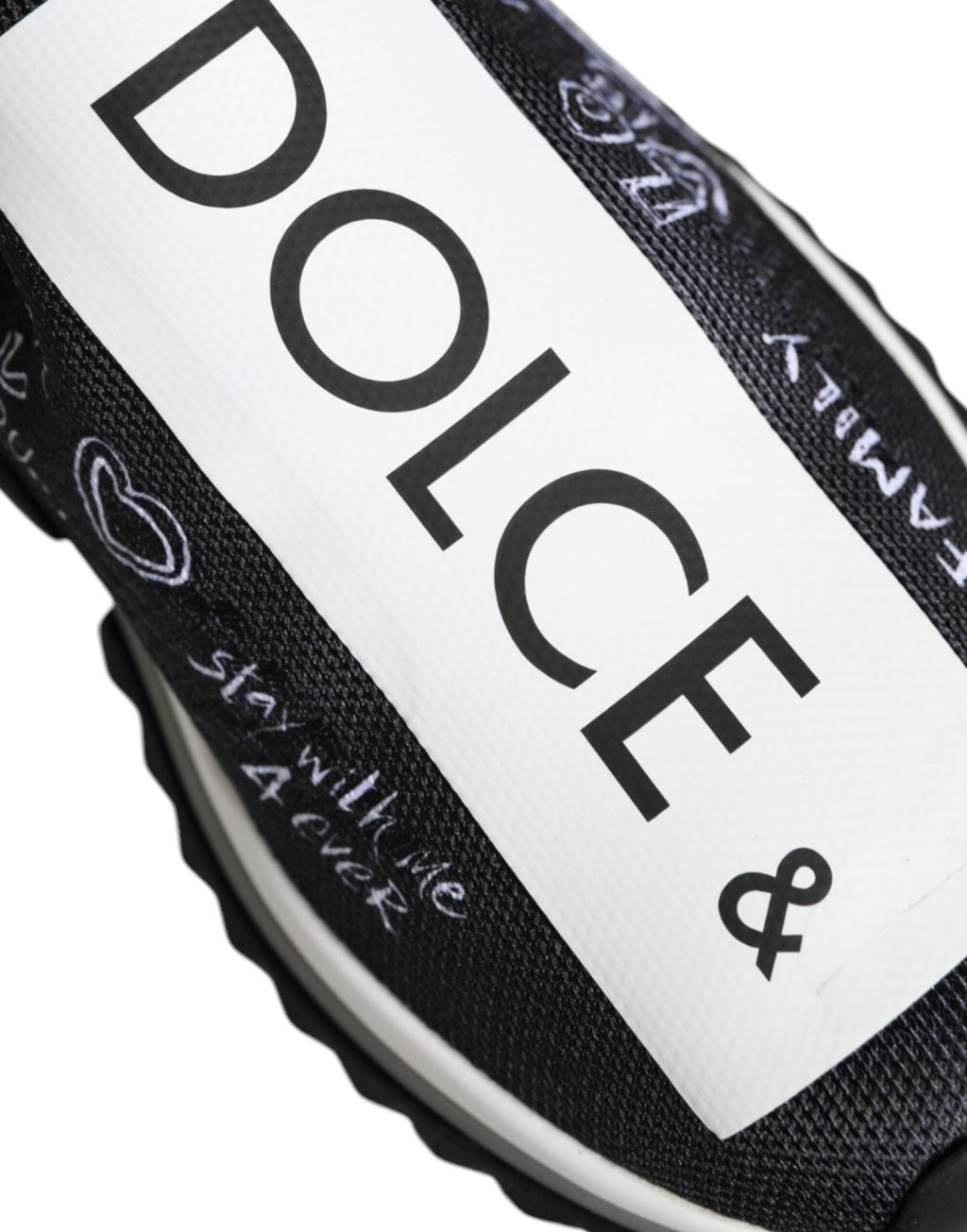 Dolce & Gabbana Black White Sorrento Low Top Sneakers Shoes Dolce & Gabbana