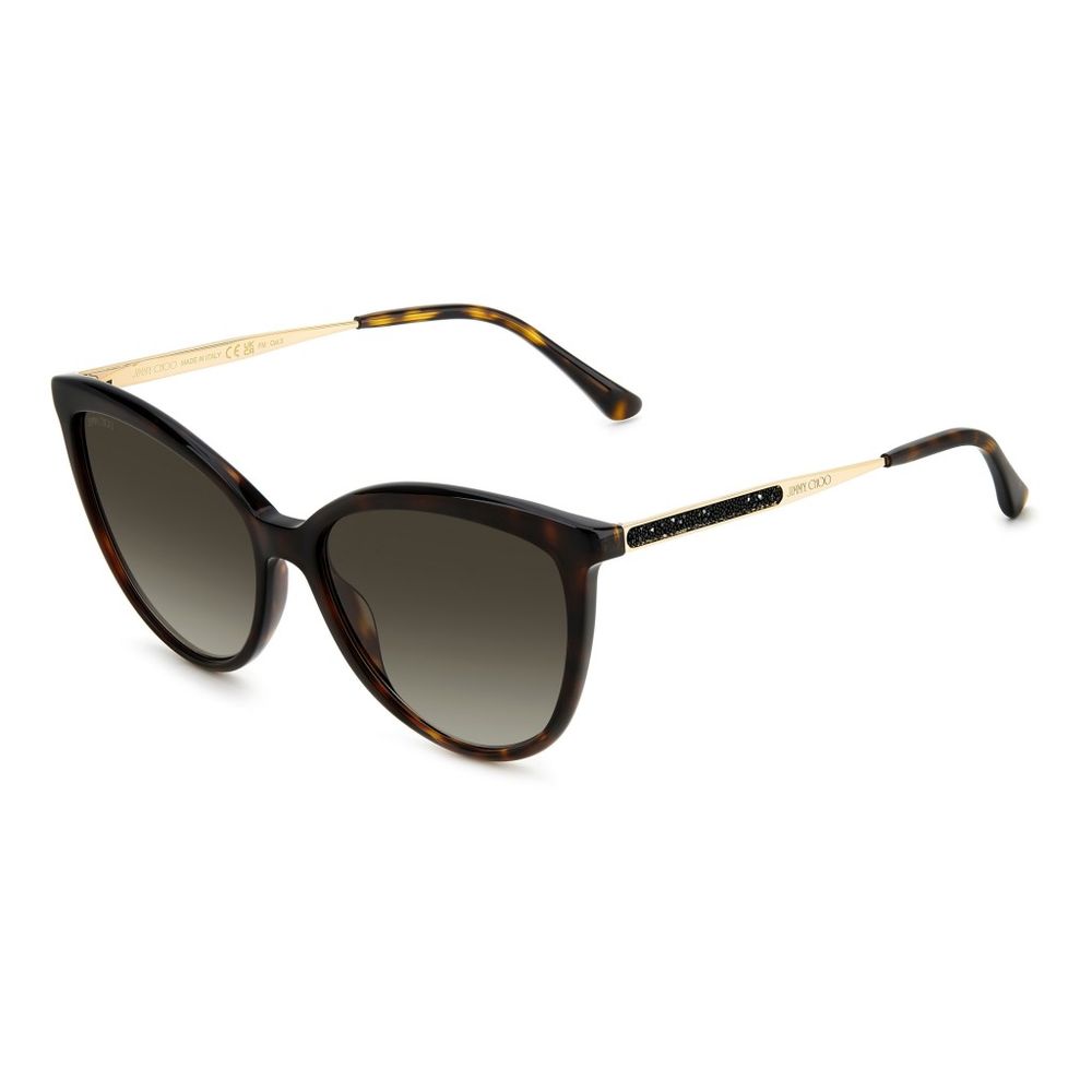 Jimmy Choo Brown Metal Sunglasses Jimmy Choo