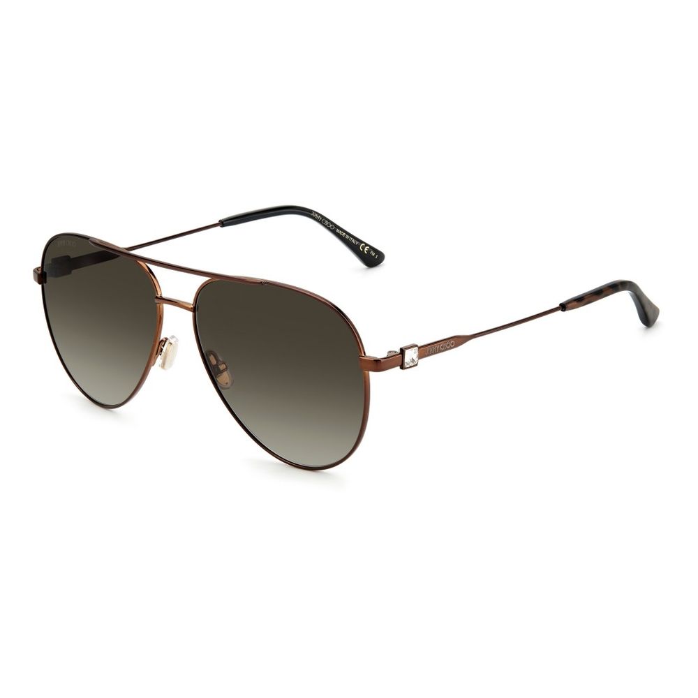 Jimmy Choo Brown Metal Sunglasses Jimmy Choo