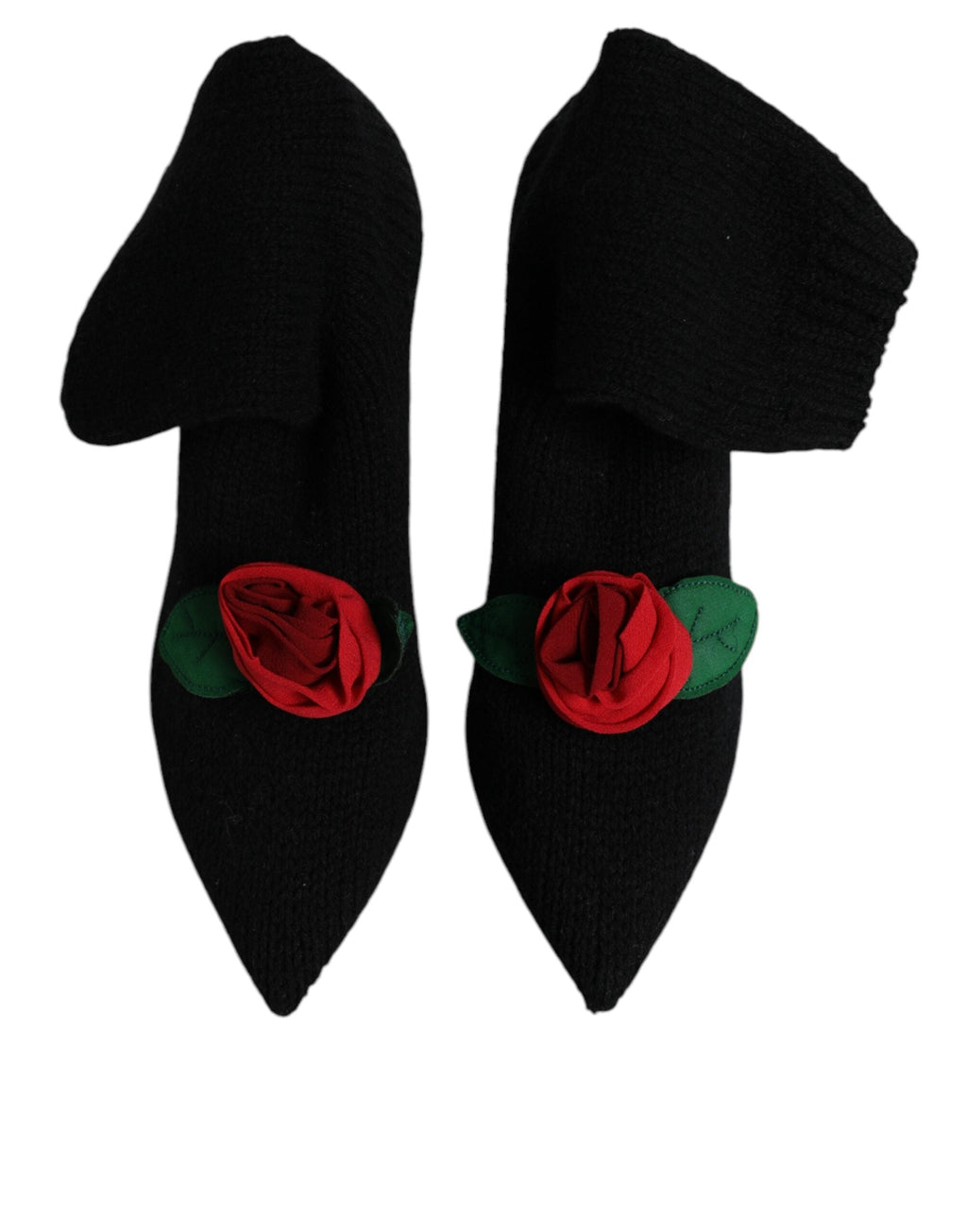 Dolce & Gabbana Black Stiletto Heels Mid Calf Boots Shoes Dolce & Gabbana