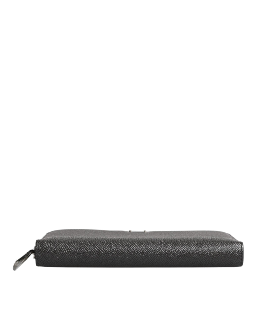 Dolce & Gabbana Dark Gray Leather DG Logo Zip Around Continental Wallet Dolce & Gabbana