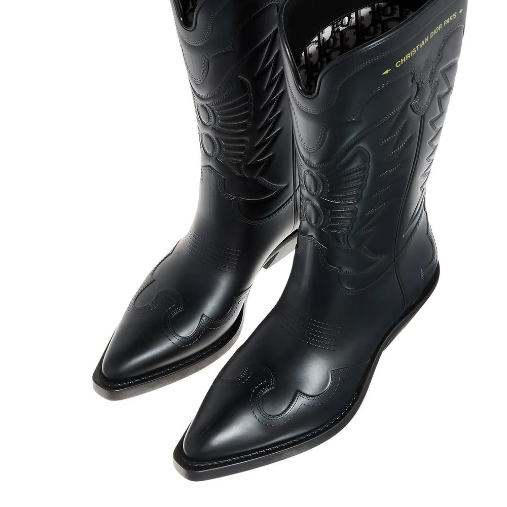 Dior Black Leather Boot Dior