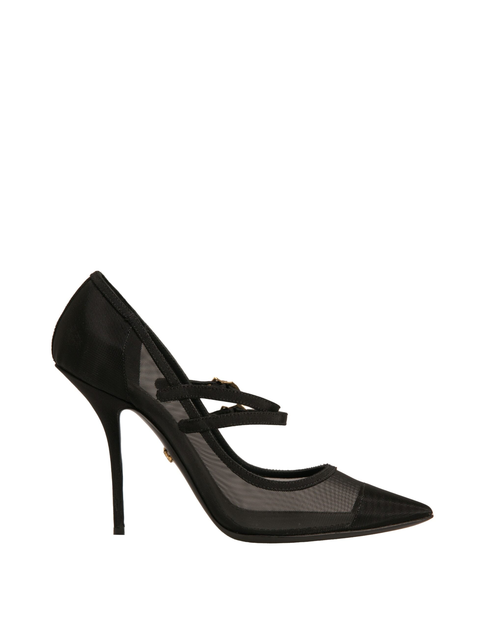 Dolce & Gabbana Black Mesh Mary Jane High Heels Pumps Shoes Dolce & Gabbana