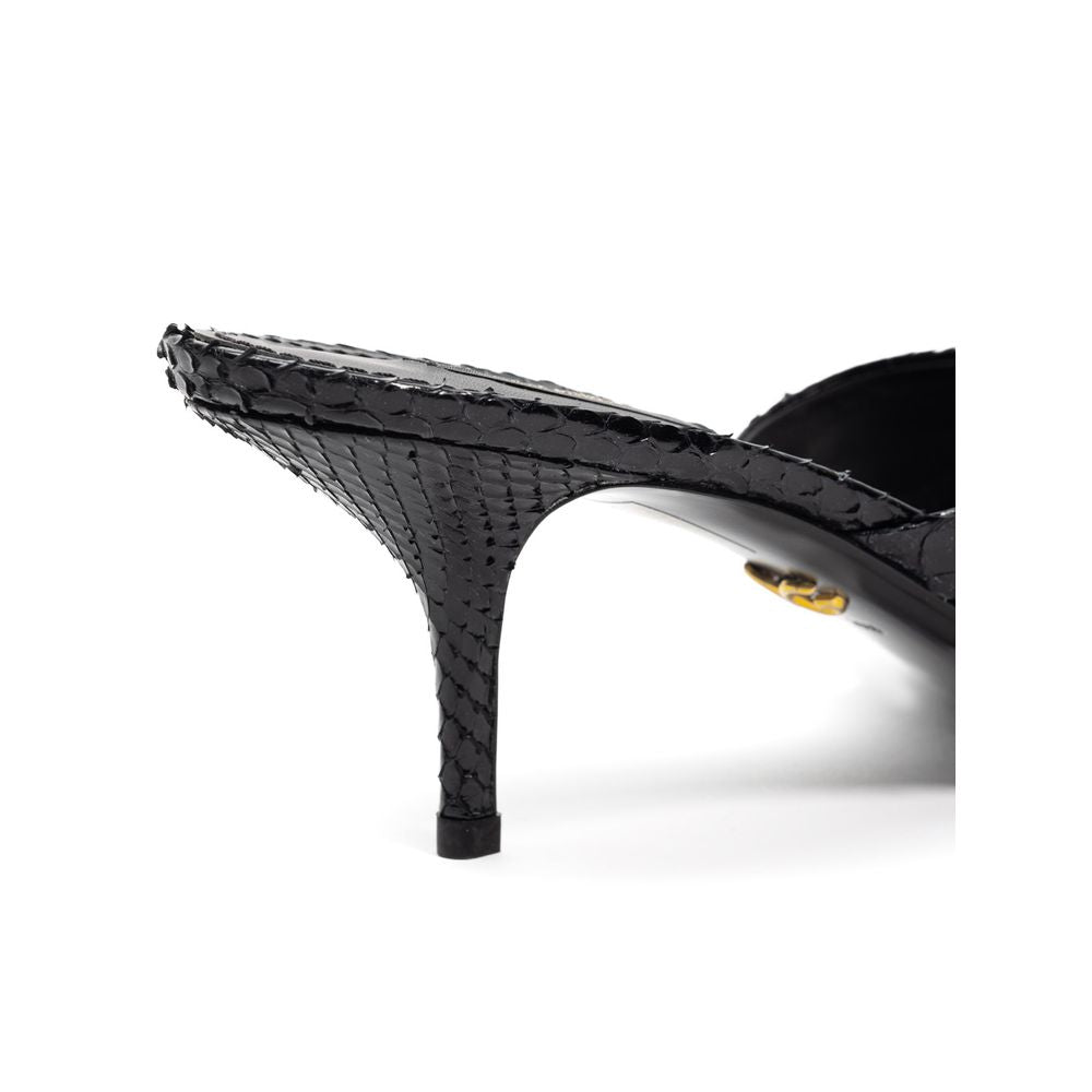 Dolce & Gabbana Black Snake Skin  Sandal Dolce & Gabbana