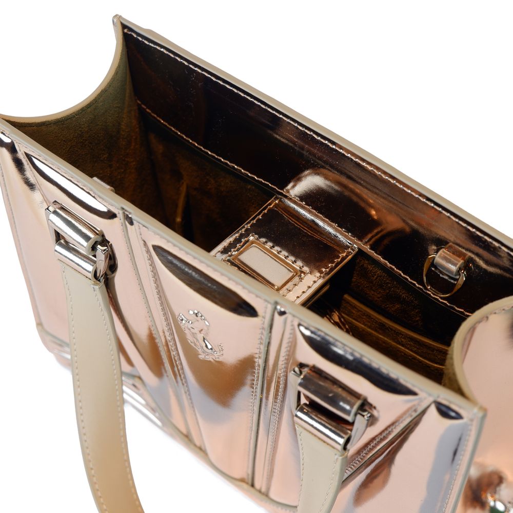 Ferrari Gray Leather Handbag Ferrari