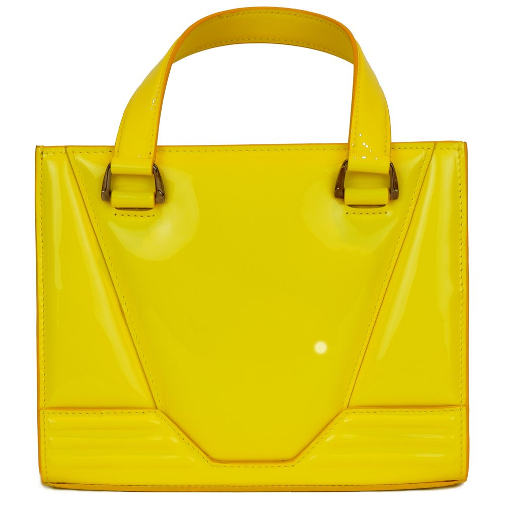 Ferrari Yellow Leather Handbag Ferrari