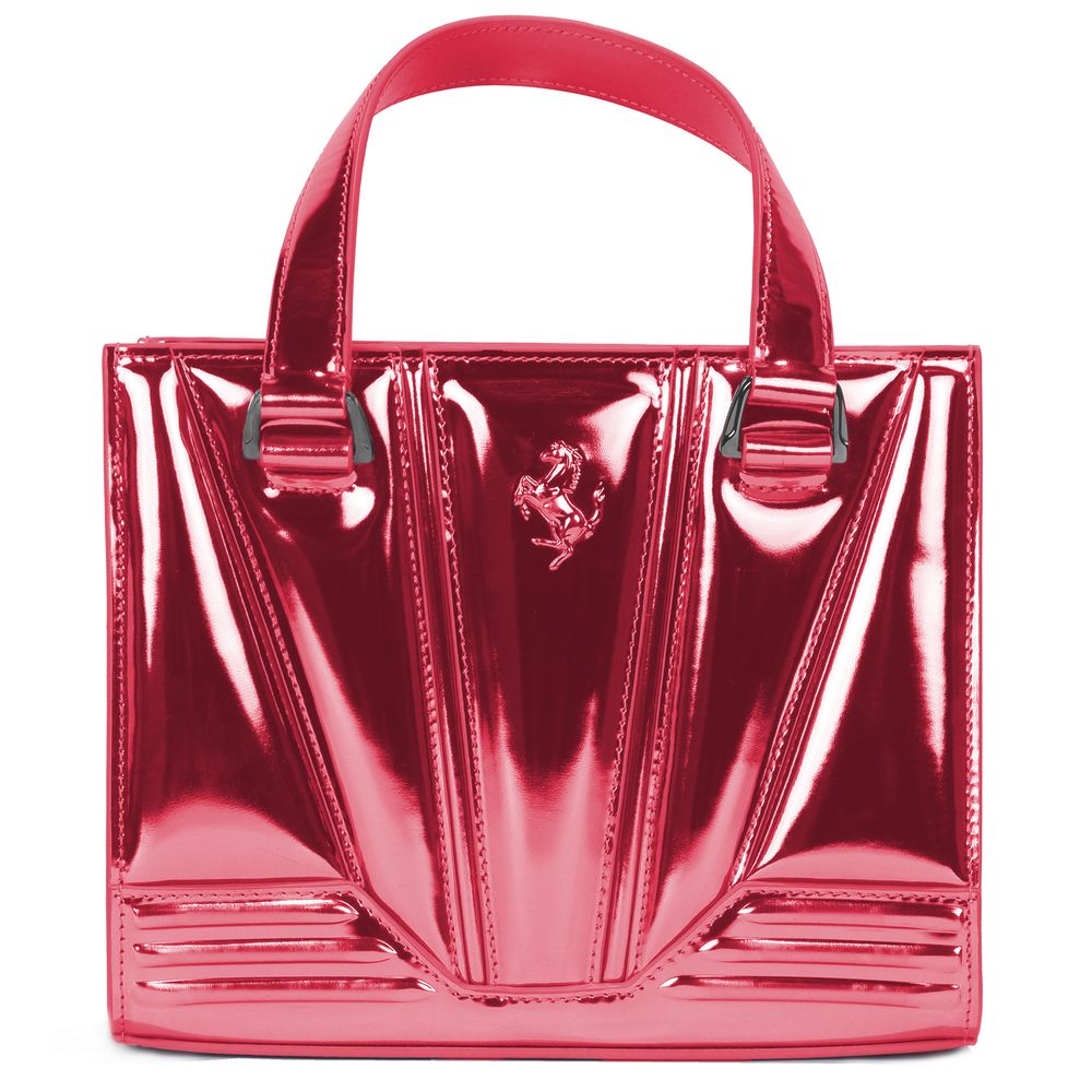 Ferrari Fuchsia Leather Handbag Ferrari