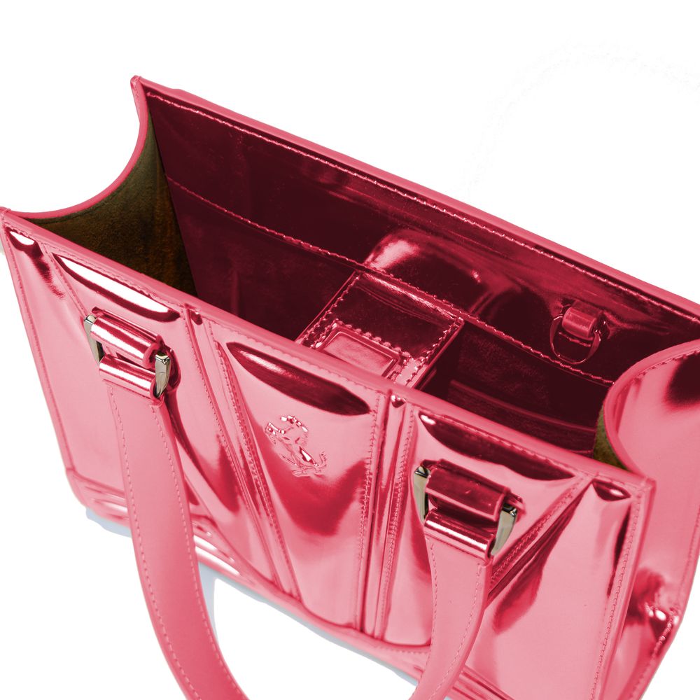 Ferrari Fuchsia Leather Handbag Ferrari