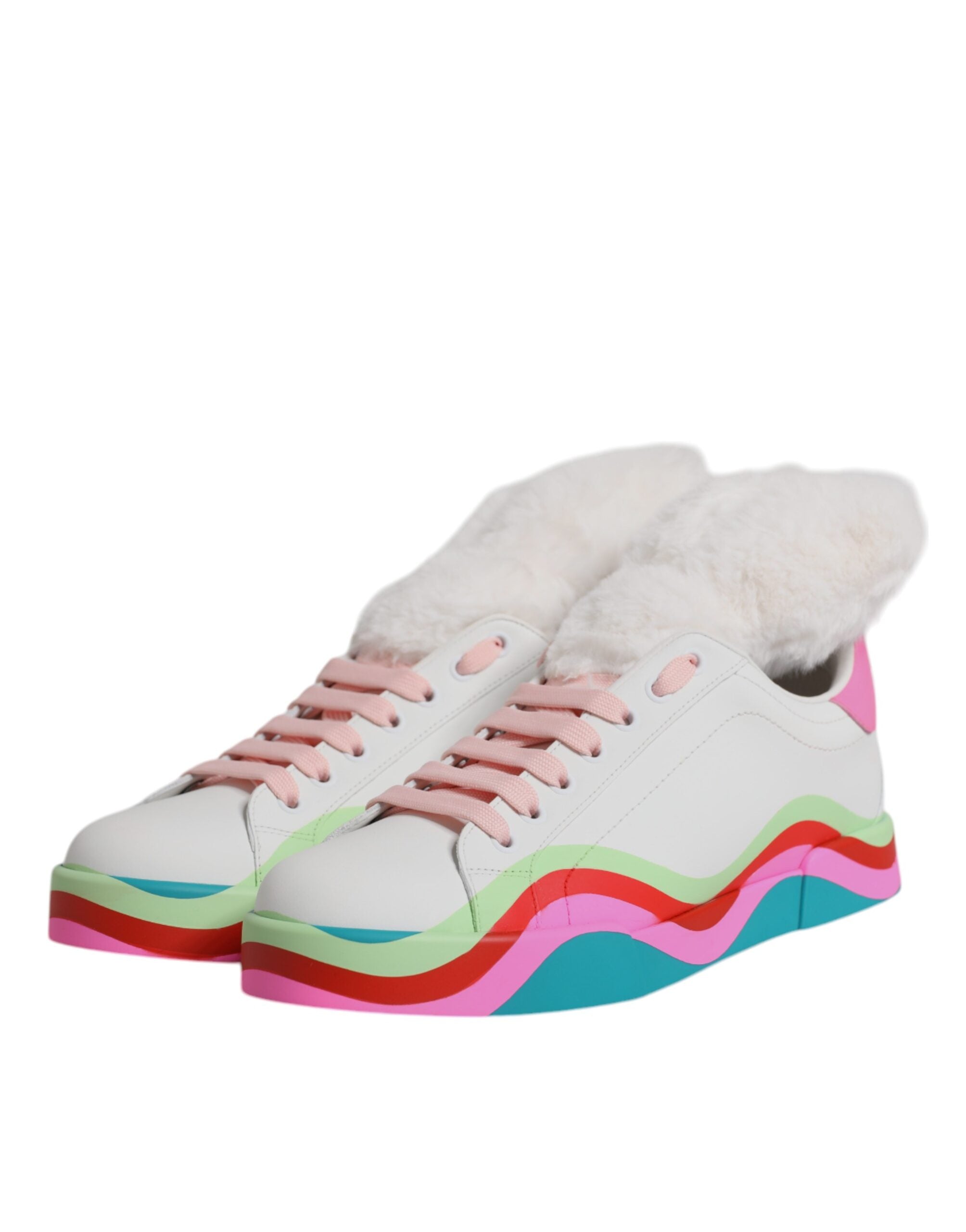 Dolce & Gabbana Multicolor Low Top Trainers Sneakers Shoes Dolce & Gabbana