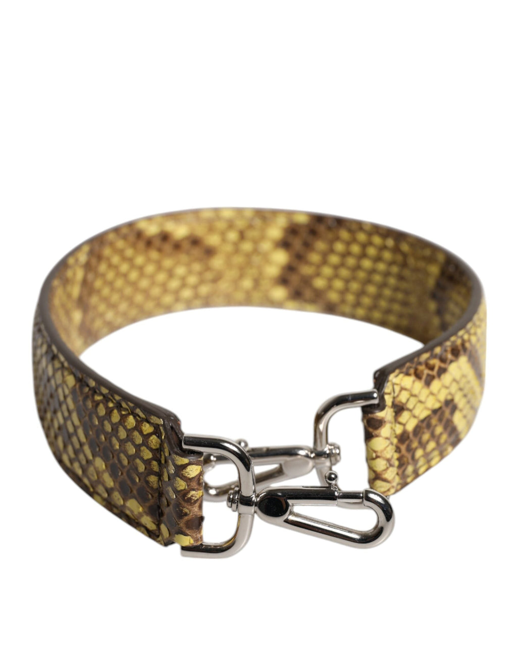 Dolce & Gabbana Yellow Exotic Leather Bag Shoulder Strap Dolce & Gabbana