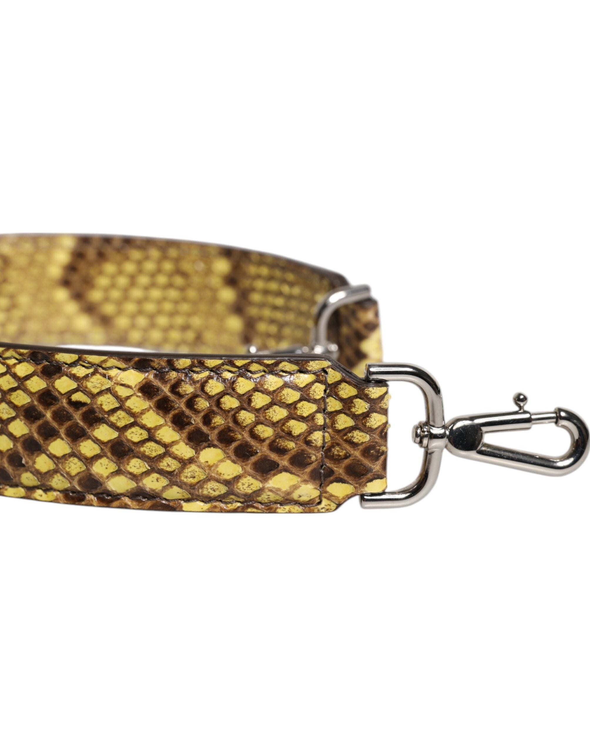 Dolce & Gabbana Yellow Exotic Leather Bag Shoulder Strap Dolce & Gabbana