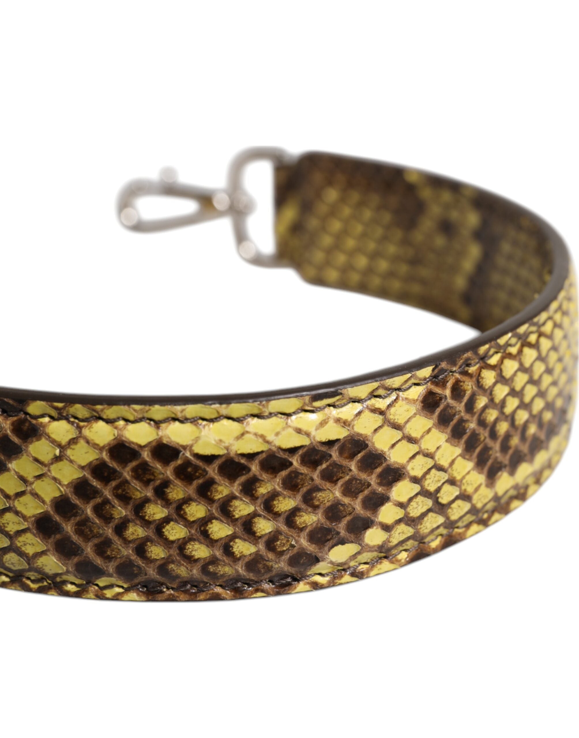 Dolce & Gabbana Yellow Exotic Leather Bag Shoulder Strap Dolce & Gabbana