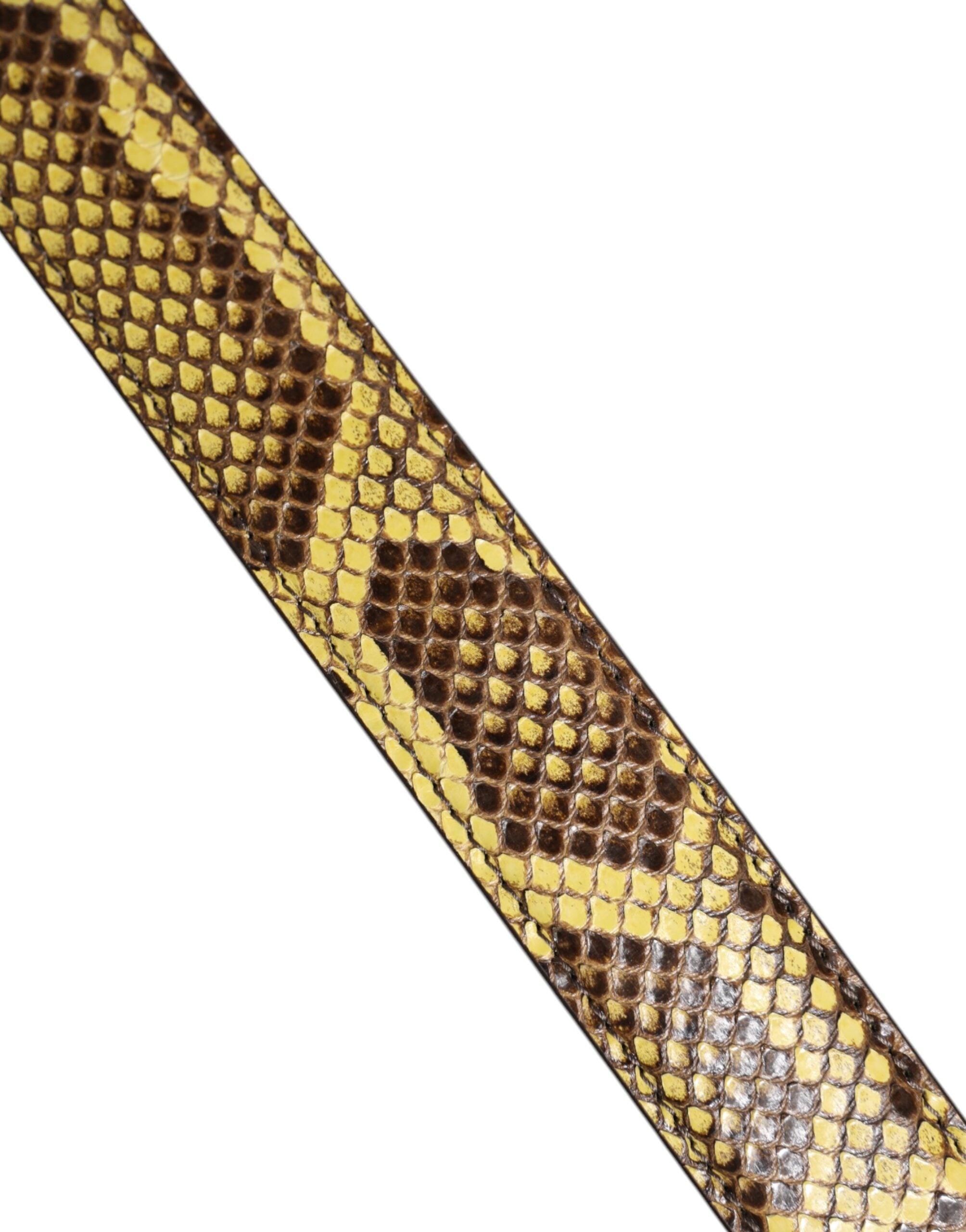 Dolce & Gabbana Yellow Exotic Leather Bag Shoulder Strap Dolce & Gabbana