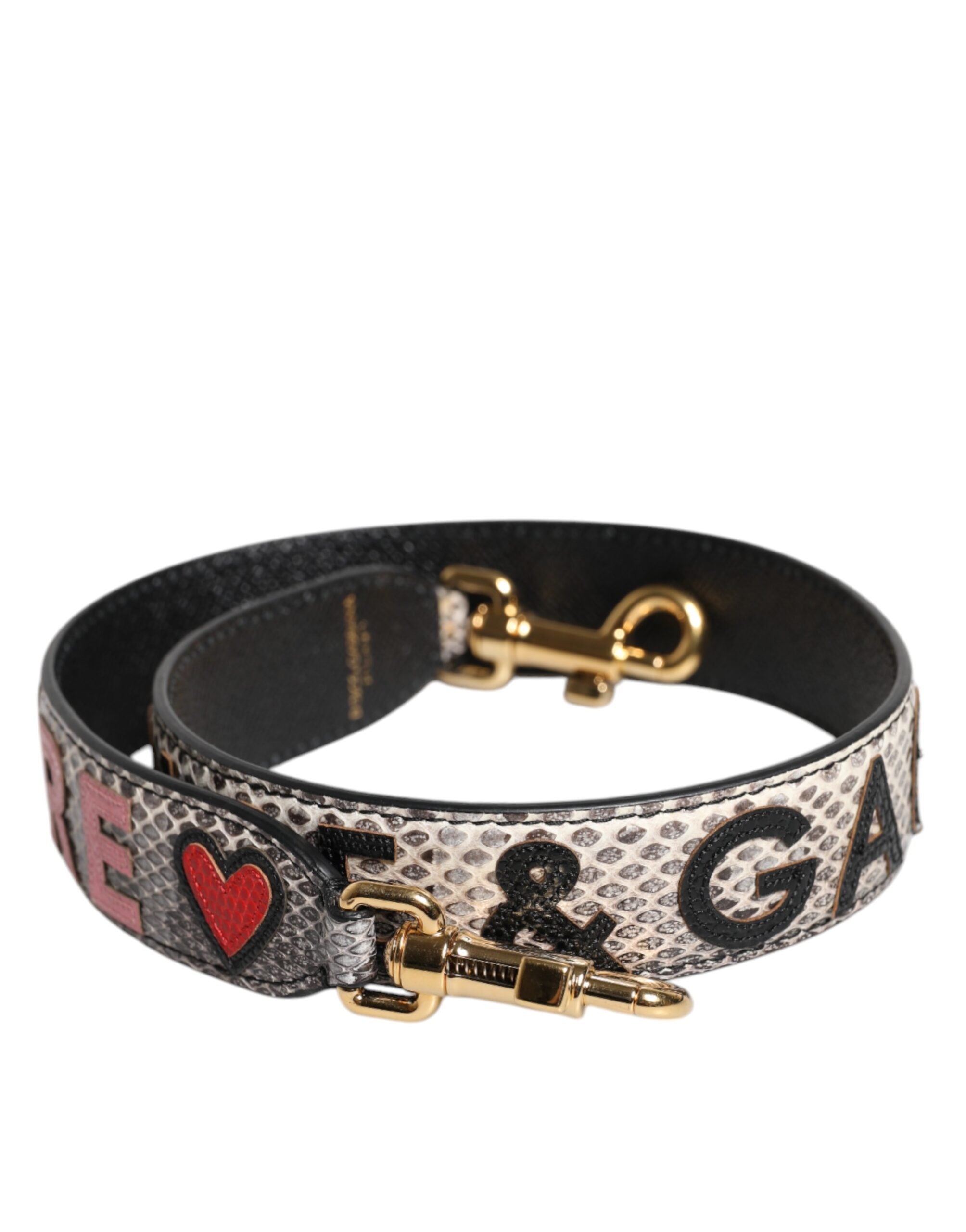 Dolce & Gabbana Multicolor DG AMORE Patch Bag Shoulder Strap Dolce & Gabbana