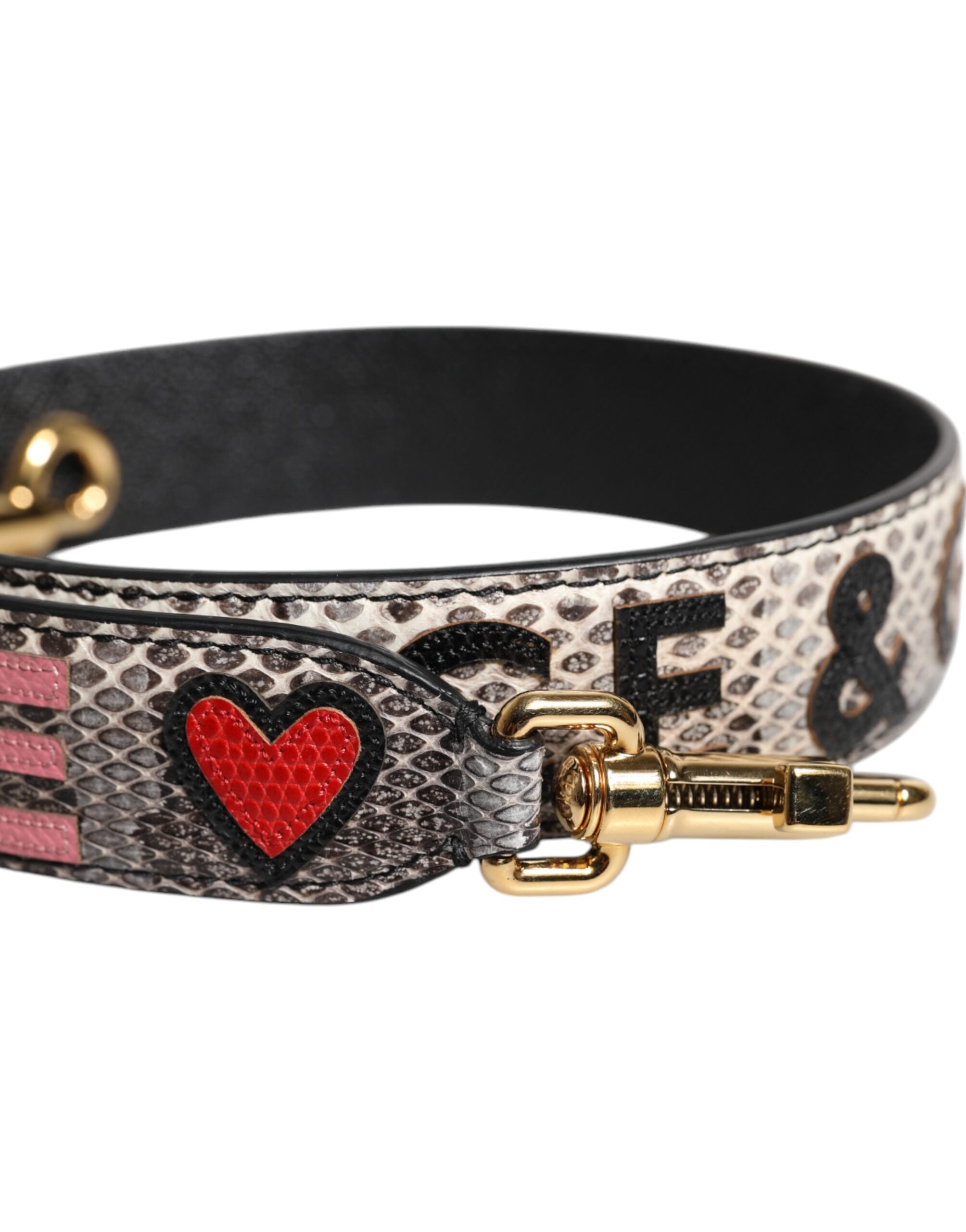 Dolce & Gabbana Multicolor DG AMORE Patch Bag Shoulder Strap Dolce & Gabbana