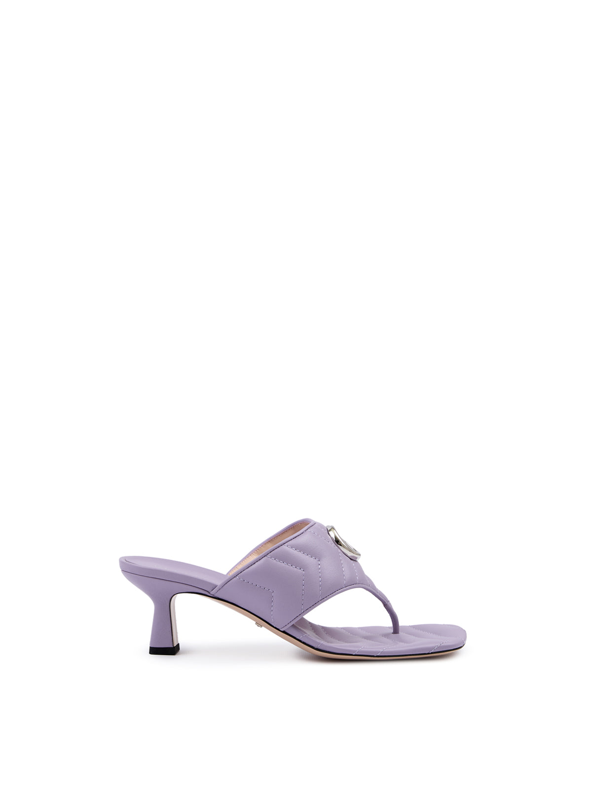 Gucci Mystic Purple Nappa Charlotte Leather Sandals Gucci