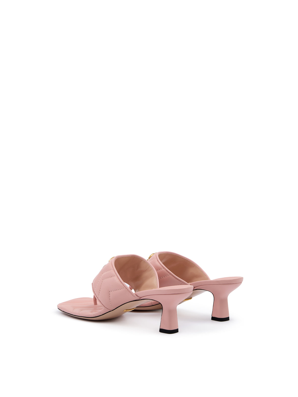Gucci Mystic Pink Nappa Charlotte Leather Sandals Gucci
