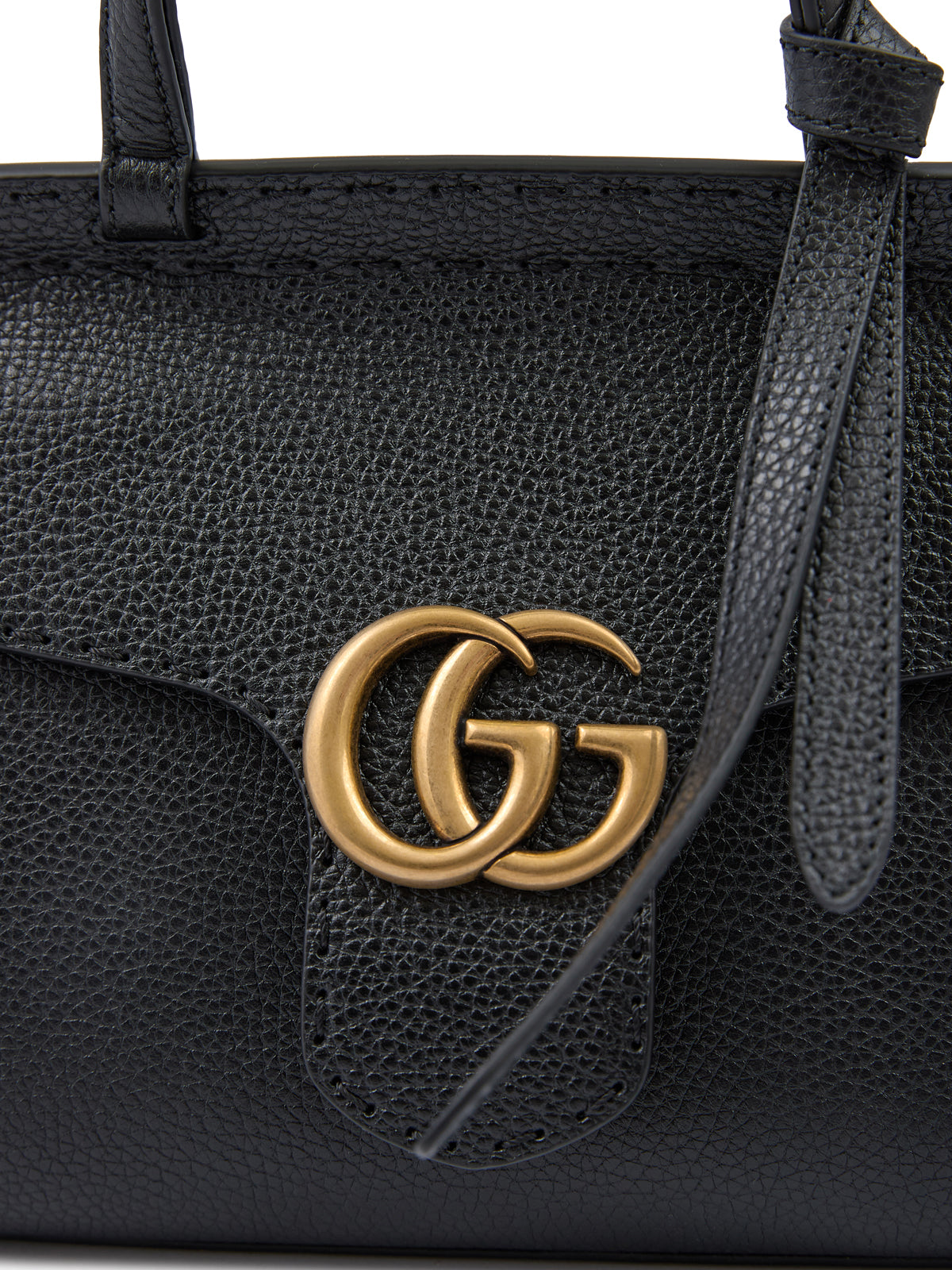 Gucci Black Leather GG Marmont Handbag Gucci