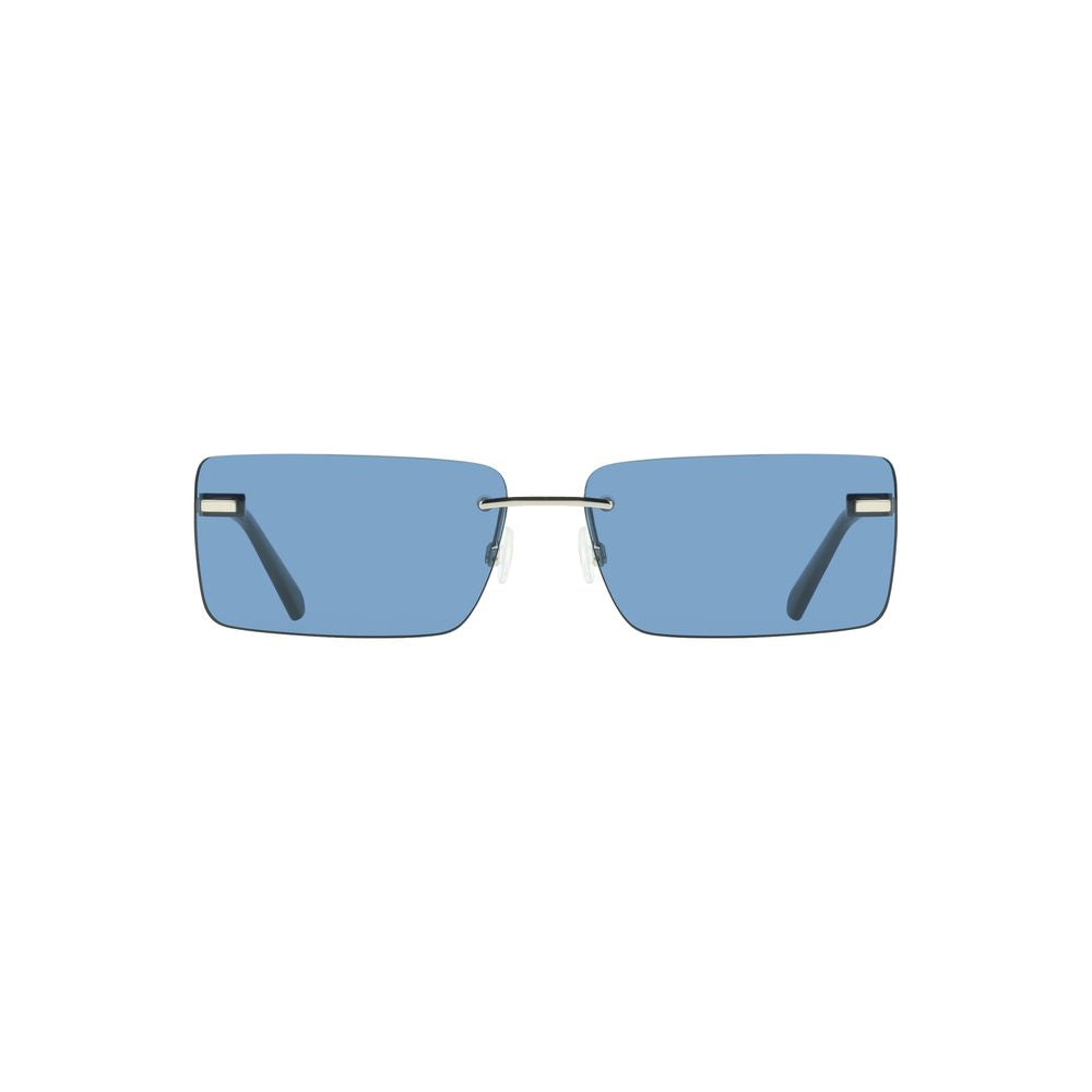 Calvin Klein Blue Metal Women Sunglass Calvin Klein