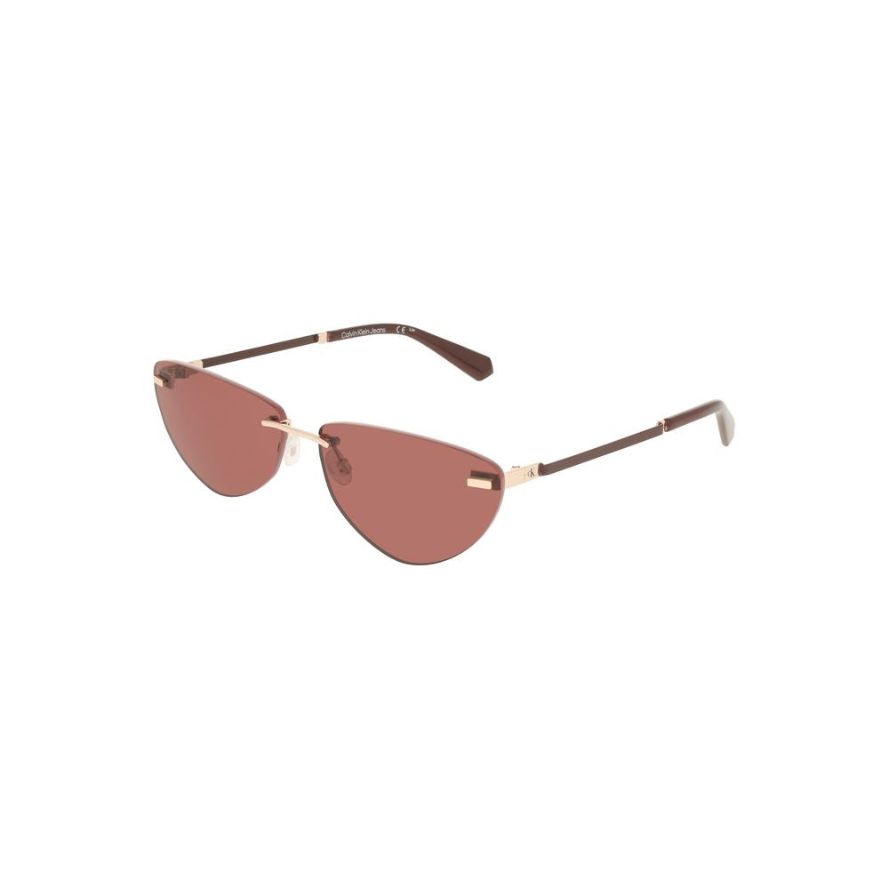 Calvin Klein Pink Metal Women Sunglass Calvin Klein