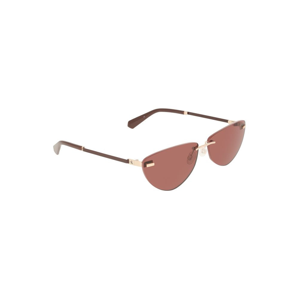 Calvin Klein Pink Metal Women Sunglass Calvin Klein