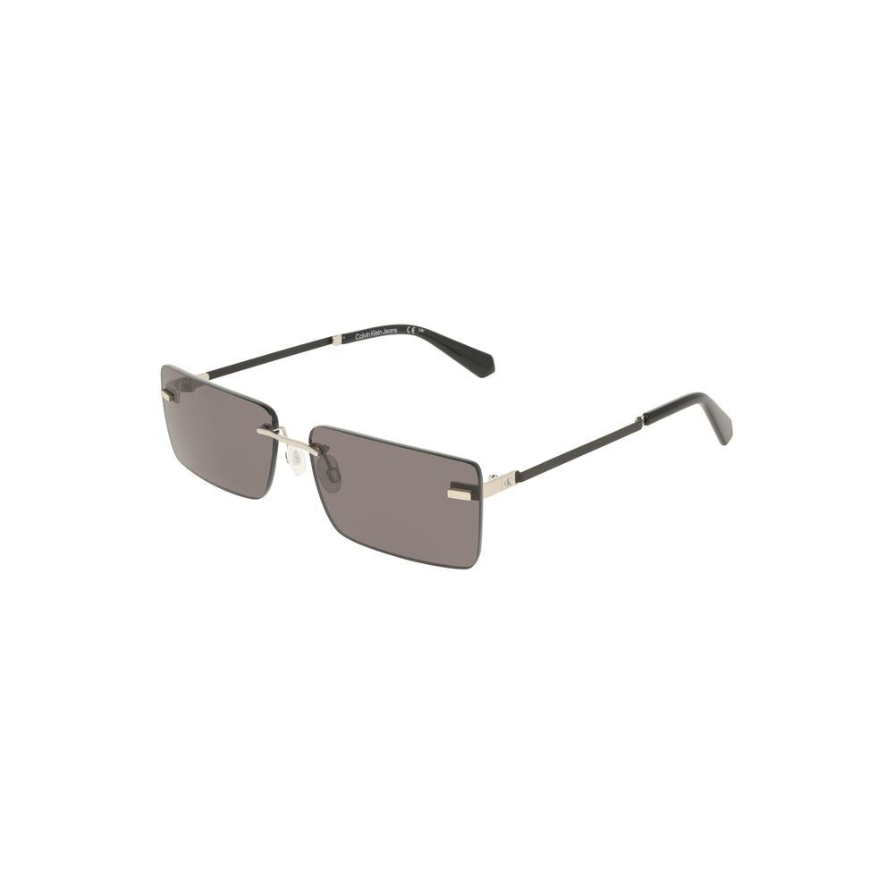 Calvin Klein Black Metal Women Sunglass Calvin Klein