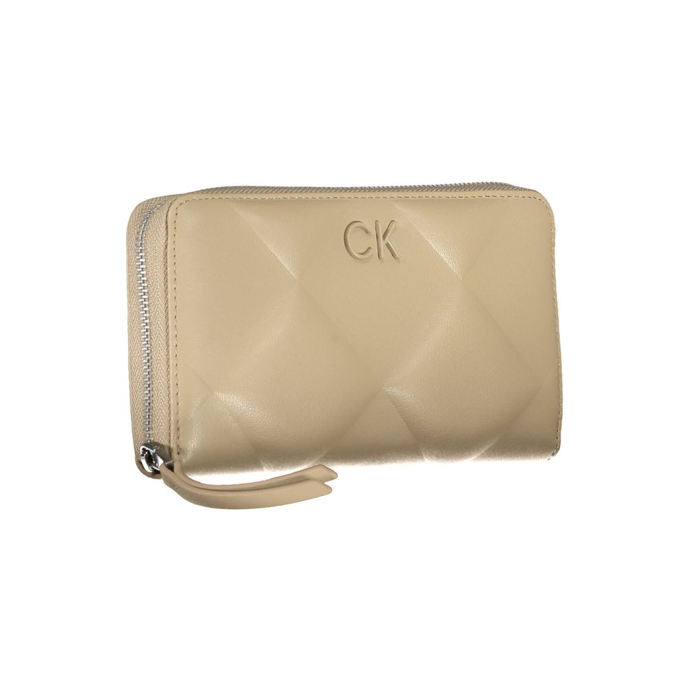 Calvin Klein Elegant Beige Multi-Compartment RFID Wallet Calvin Klein