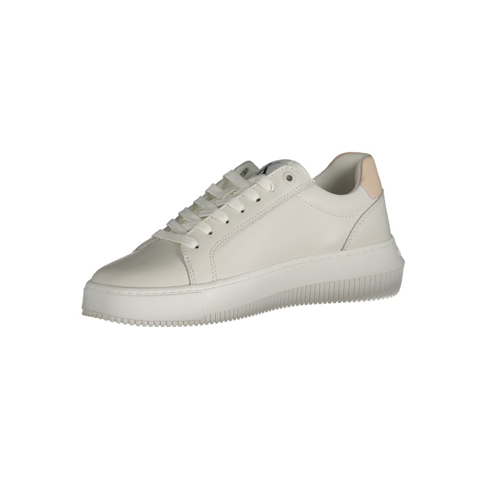 Calvin Klein White Polyester Sneaker Calvin Klein