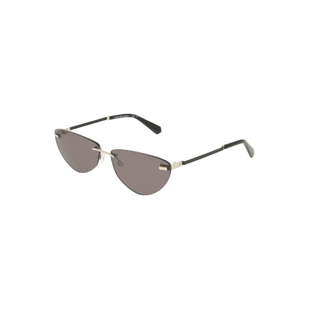 Calvin Klein Black Metal Women Sunglass Calvin Klein