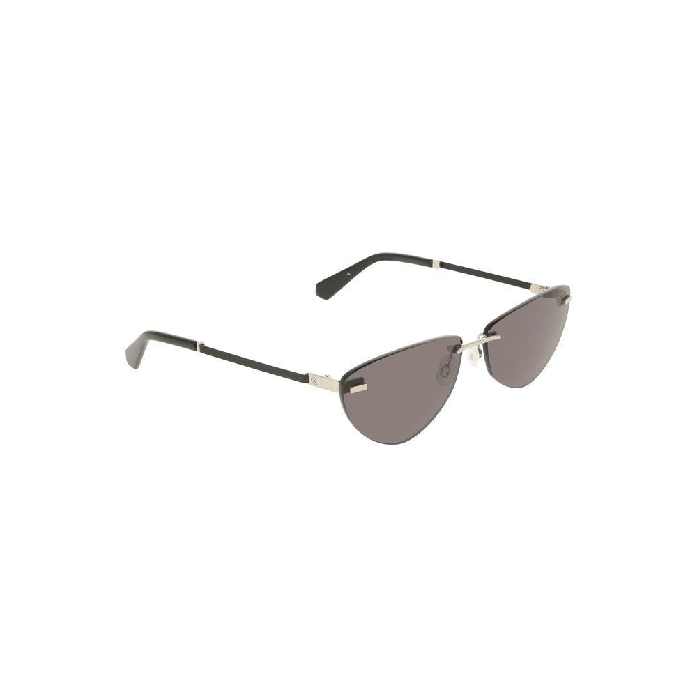 Calvin Klein Black Metal Women Sunglass Calvin Klein