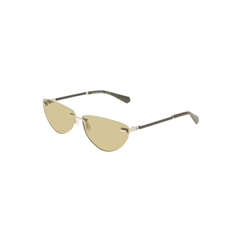 Calvin Klein Green Metal Women Sunglass Calvin Klein