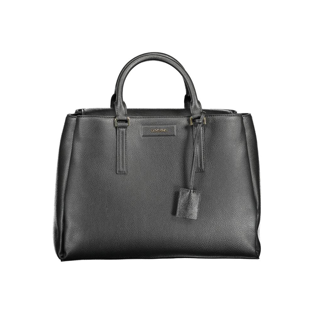 Calvin Klein Black Recycled Polyester Women Handbag Calvin Klein