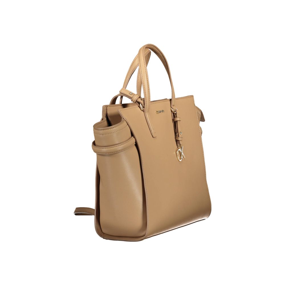 Calvin Klein Beige Polyester Women Handbag Calvin Klein