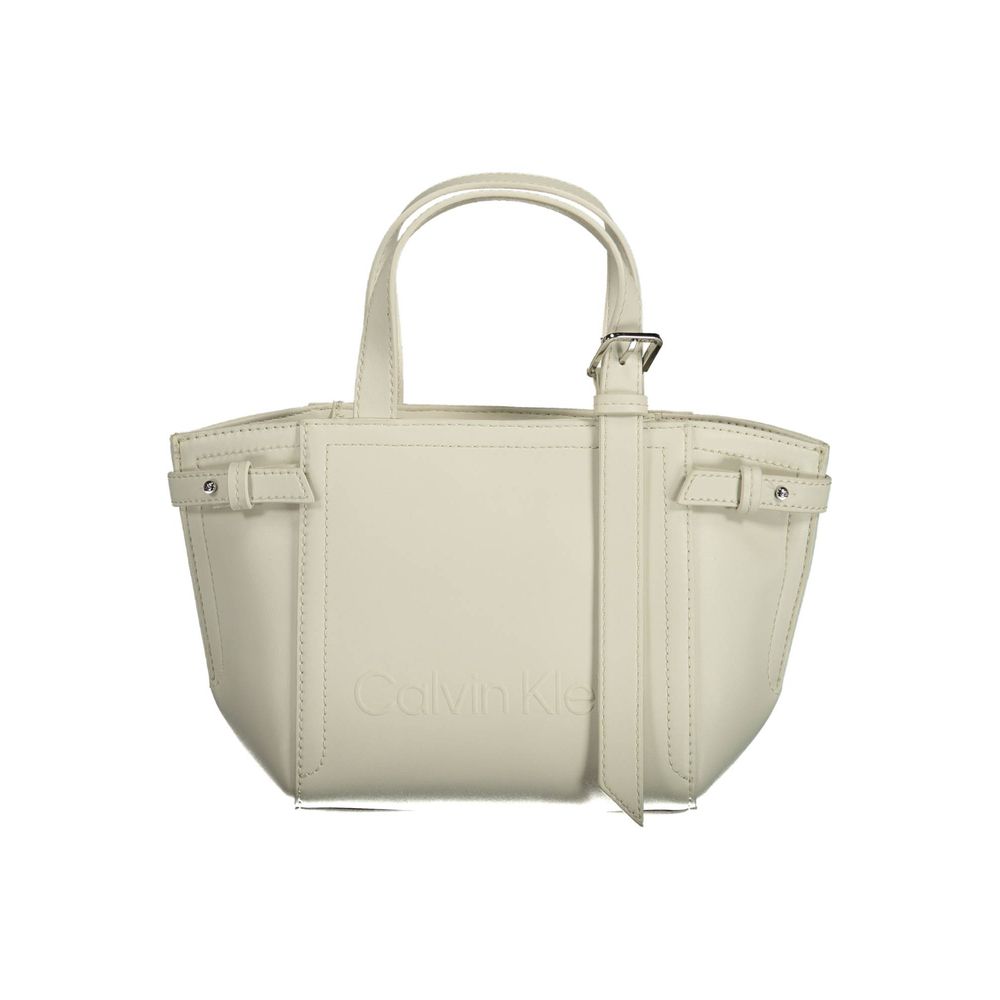 Calvin Klein White Polyester Handbag Calvin Klein