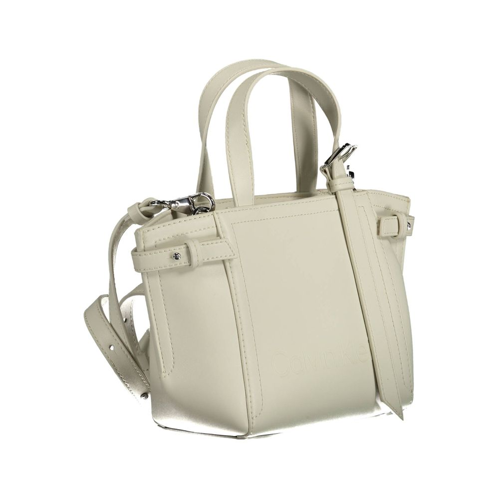 Calvin Klein White Polyester Handbag Calvin Klein