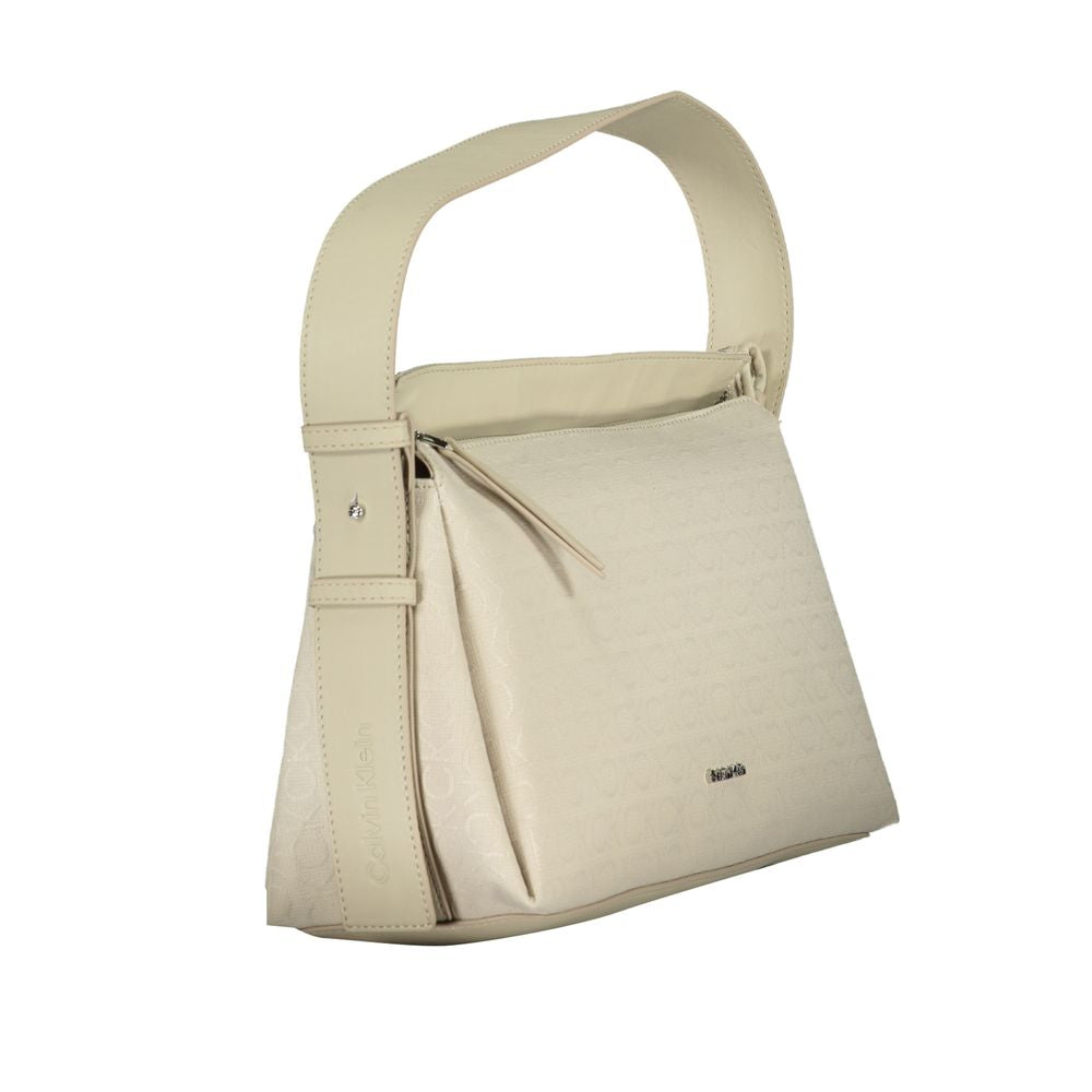 Calvin Klein Beige Polyester Handbag Calvin Klein