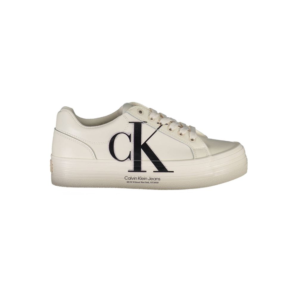 Calvin Klein White Polyester Sneaker Calvin Klein