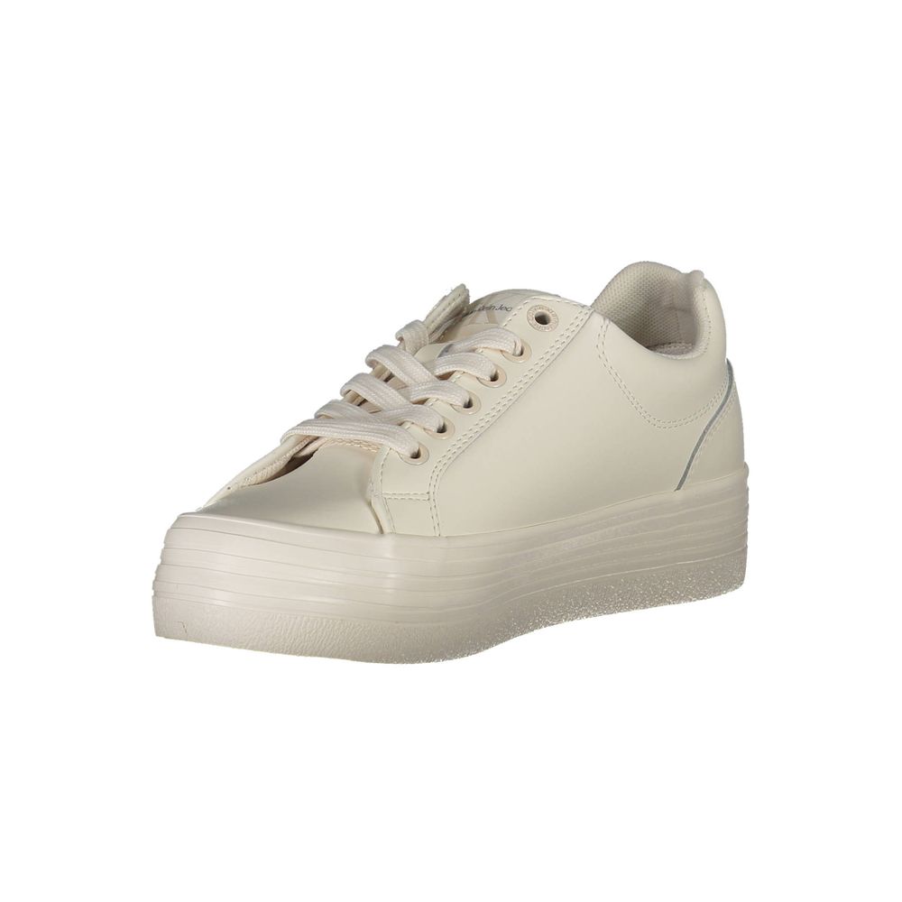 Calvin Klein White Polyester Sneaker Calvin Klein