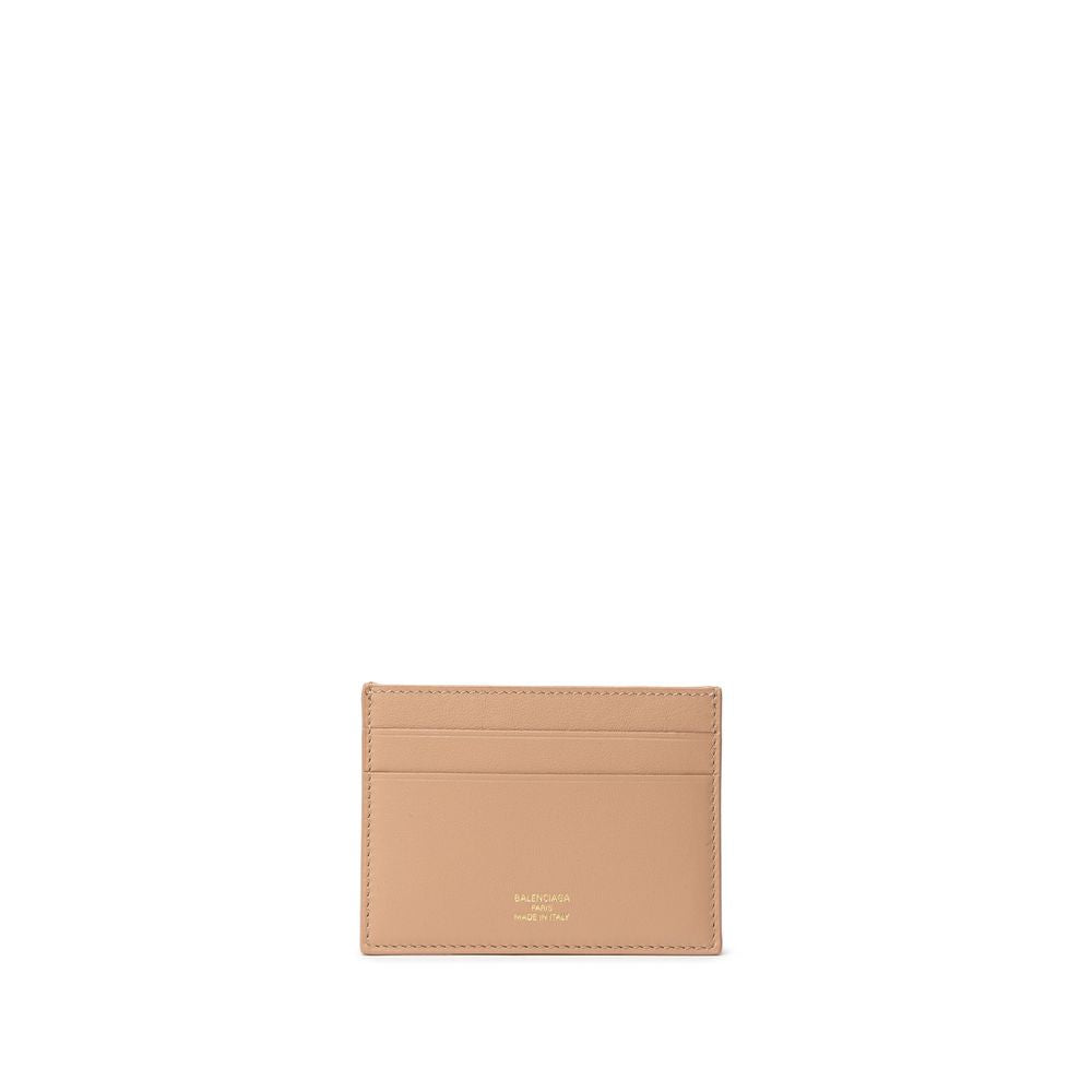 Balenciaga Beige Leather Cardholder Balenciaga