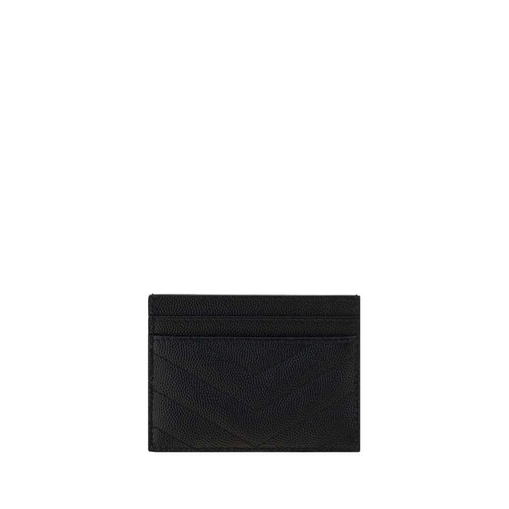 Saint Laurent Black Calf Leather Bos Taurus Cardholder Saint Laurent