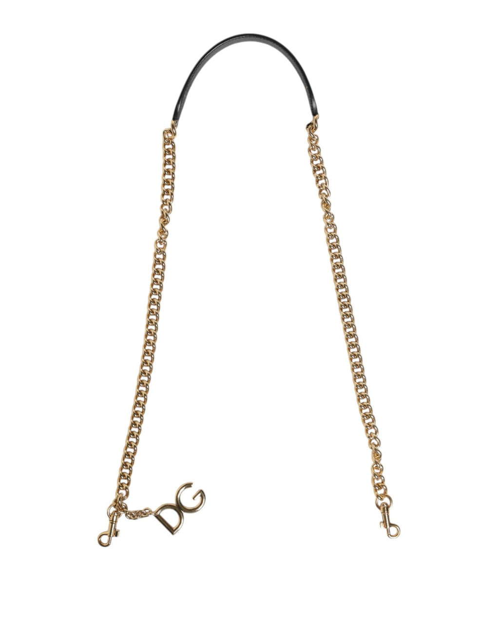 Dolce & Gabbana Brown Leopard Gold Brass Chain Accessory Shoulder Strap Dolce & Gabbana
