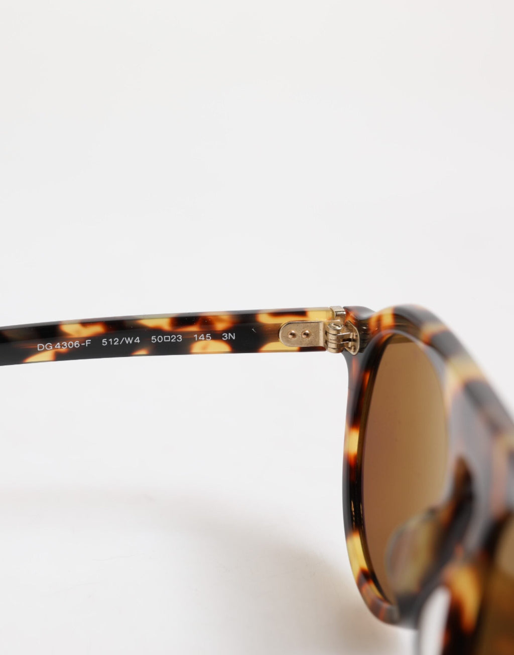 Dolce & Gabbana Brown Acetate Round Leopard Print Eyewear Sunglasses Dolce & Gabbana