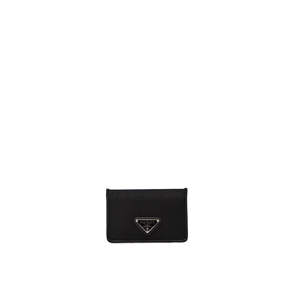 Prada Nylon And Leather Card Holder Prada