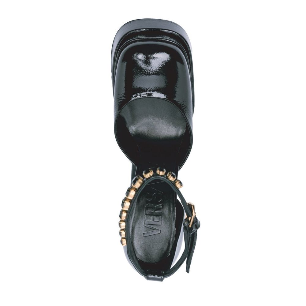 Versace Leather Platform Sandals Versace