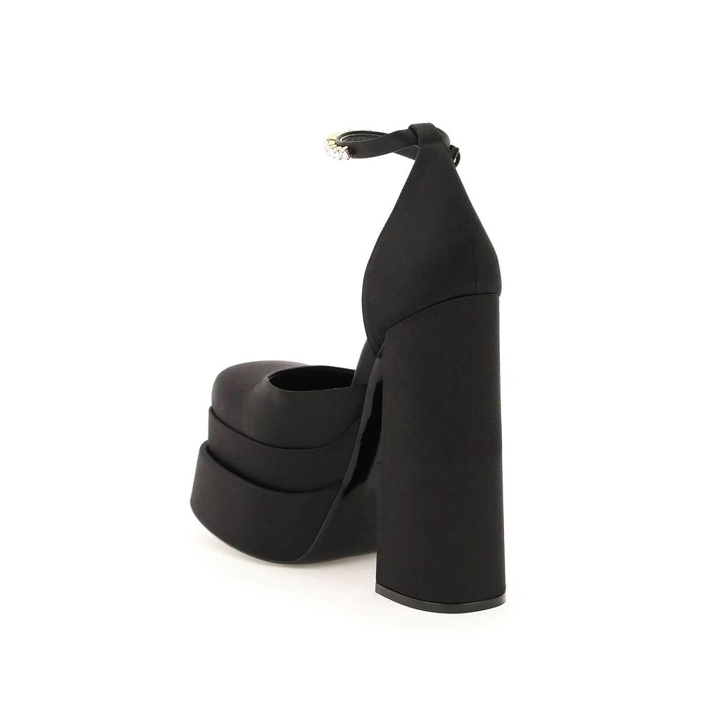 Versace Silk Satin Platform Pumps Versace