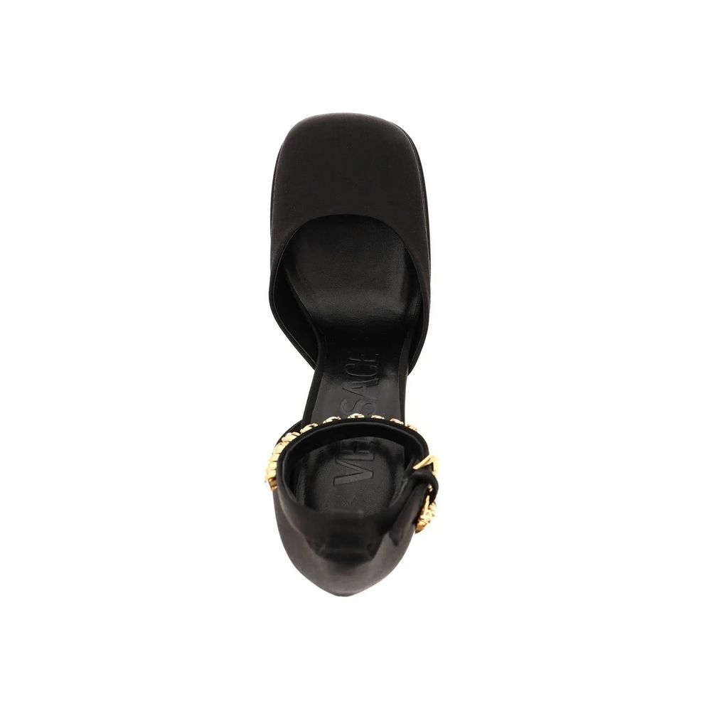Versace Silk Satin Platform Pumps Versace