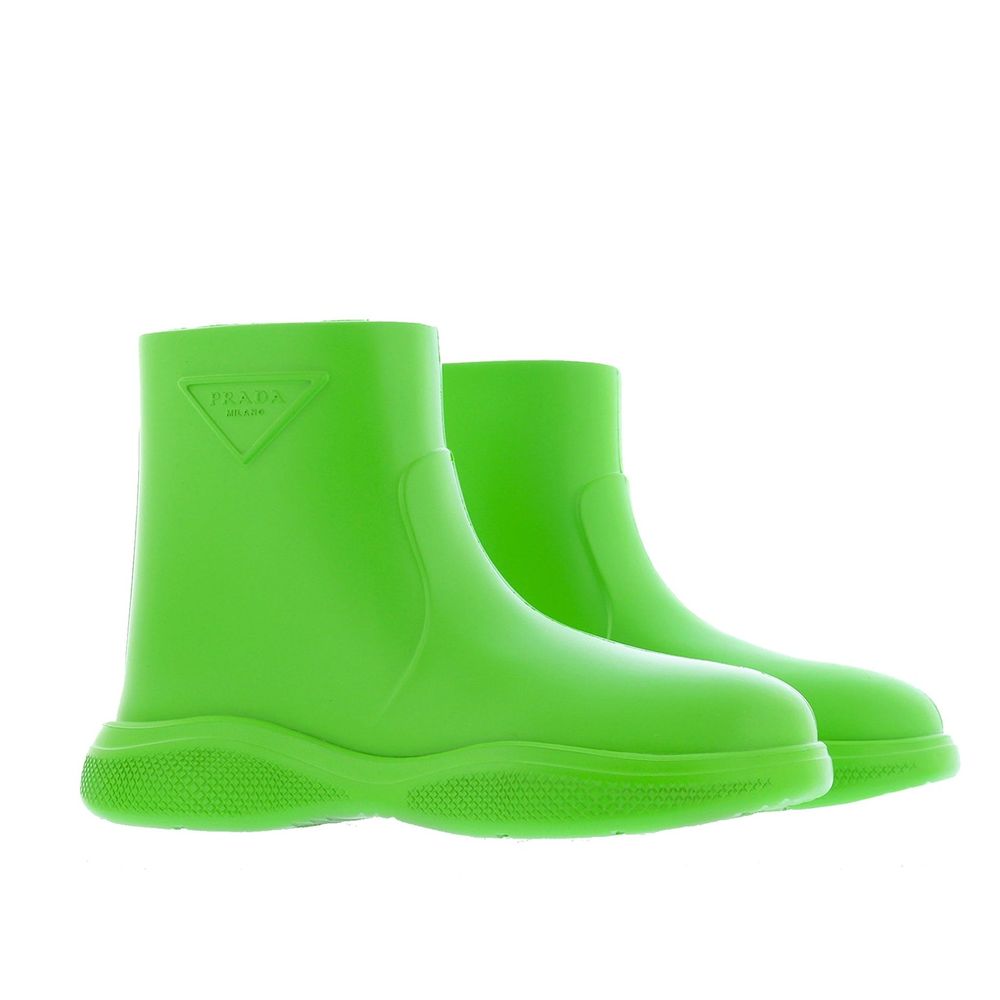 Prada Logo Rubber Boots Prada