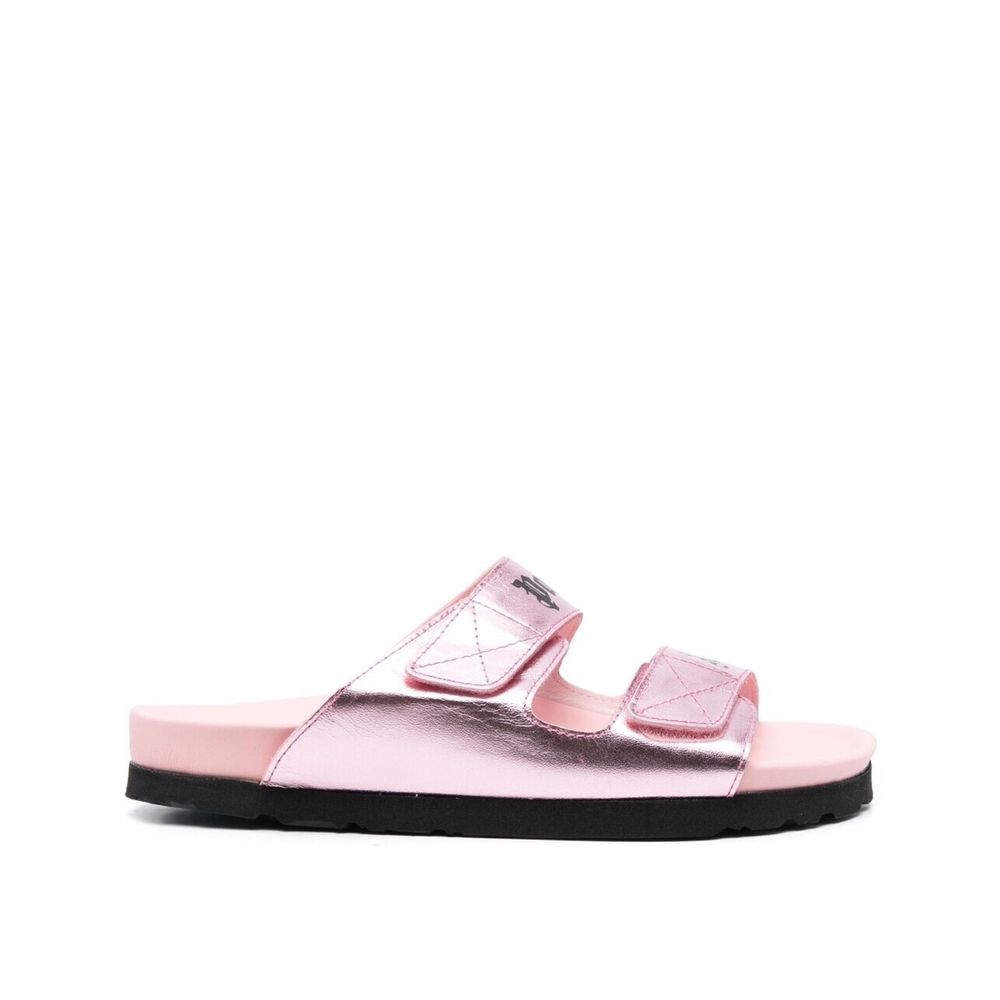 Palm Angels Leather Logo Sandals Palm Angels